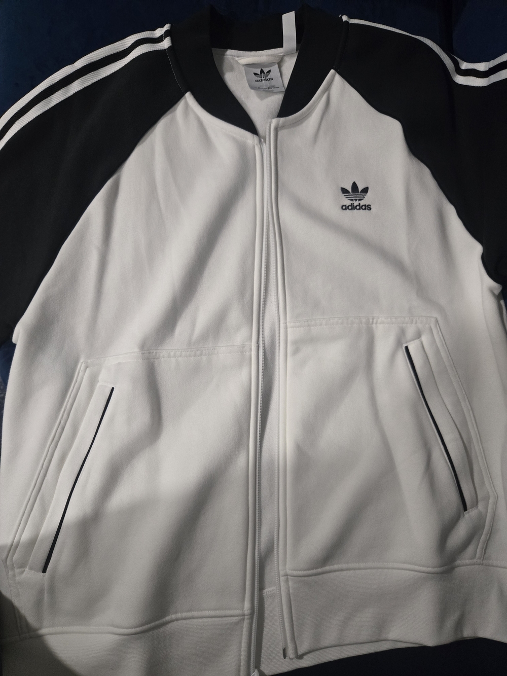 Adidas Men’s White & Black Track Jacket